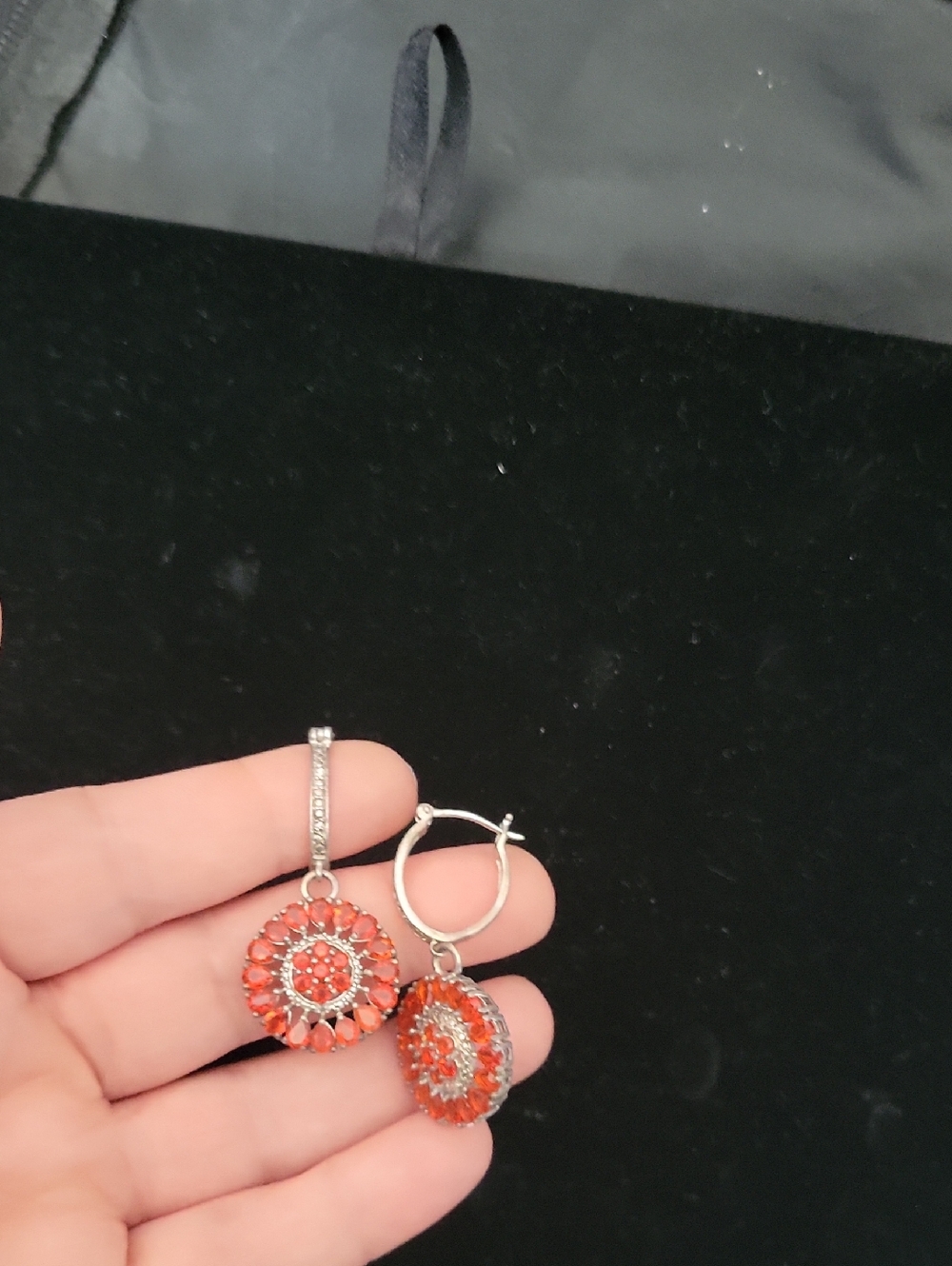 NWOT Jalisco Cherry Fire Opal Dangle Earrings